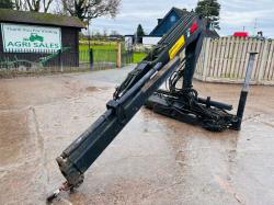 HIAB 650 CRANE PIPPED C/W HYDRAULIC PUSH OUT BOOM & SUPPORT LEGS *VIDEO*