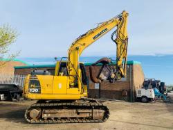 KOMATSU PC130-8 EXCAVATOR*C/W ROTATING SELECTOR GRAB*YEAR 2012*VIDEO*