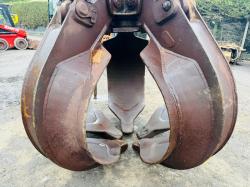 LIEBHERR 5 TINE SCRAP GRAB TO SUIT SCRAP HANDLER*VIDEO*