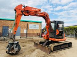 HITACHI EX75UR EXCAVATOR*C/W 5 TINE SCRAP GRAB*VIDEO*