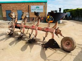 GREGOIRE BESSON 4 FURROW REVERSABLE PLOUGH*VIDEO*
