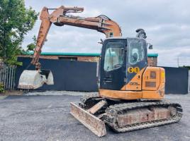 CASE CX75SR RUBBER BLOCK PAD TRACKED EXCAVATOR*C/W CLAMSHELL BUCKET*VIDEO*