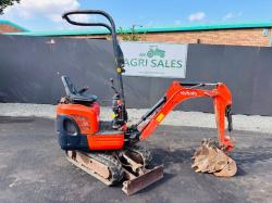 KUBOTA K008-3 TRACKED EXCAVATOR*C/W SELECTION OF BUCKETS*VIDEO*