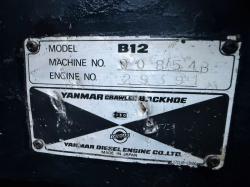 YANMAR B12 RUBBER TRACKED MINI EXCAVATOR*C/W 3 BUCKETS*VIDEO*