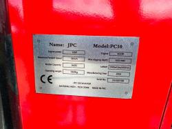 UNUSED JPC PC10 EXCAVATOR * YEAR 2023, CHOICE OF 2* C/W TWIN AXLE TRAILER*VIDEO*