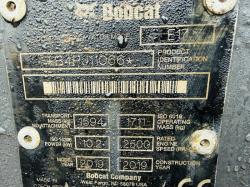 BOBCAT E17 EXCAVATOR*1503 HOURS*YEAR 2019*C/W BUCKET*VIDEO*