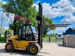 CATERPILLAR V180B DIESEL FORKLIFT C/W 2 STAGE MAST *VIDEO*