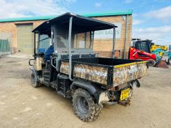 KUBOTA RTV 1140 CPX* C/W HYDRAULIC TIP*YEAR 2014*VIDEO*