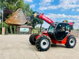 MANITOU MLT735-120LSU 4WD TELEHANDLER * AG- SPEC  , YEAR 2013 * C/W SOLID TYRES *VIDEO*