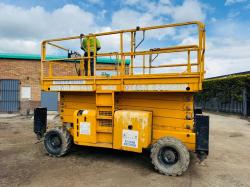 HAULOTTE H18SX 4WD SCISSOR LIFT*2546 HOURS*YEAR 2016*VIDEO*