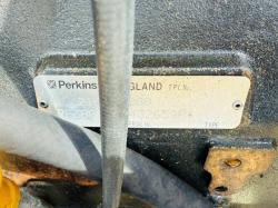 4 CYLINDER PERKINS PHASER ENGINE*C/W TRANSMISSION*3 LEFT*VIDEO*