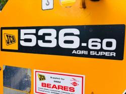 JCB 536-60 AGRI SUPER TELEHANDLER*C/W JOYSTICK CONTROL*YEAR 2012*VIDEO*
