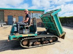 KOMATSU CD30-1 TRACKED DUMPER*C/W RUBBER TRACKS*VIDEO*