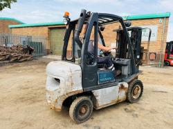 NISSAN FD02A25Q FORKLIFT*C/W PALLET TINES*VIDEO*