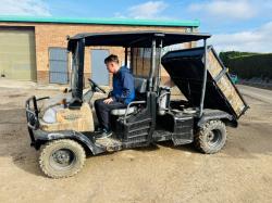 KUBOTA RTV 1140 CPX* C/W HYDRAULIC TIP*YEAR 2014*VIDEO*