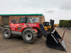 MANITOU MT732 TELEHANDLER*C/W BUCKET AND TINES*VIDEO*