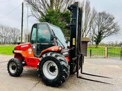 MANITOU M26-4 ROUGH TERRIAN 4WD FORKLIFT *YEAR 2008* C/W PICK UP HITCH *VIDEO*