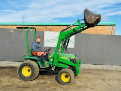 JOHN DEERE 955 4WD COMPACT TRACTOR*C/W FRONT LOADER*VIDEO*