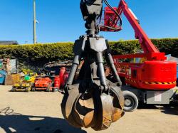 FUCHS MHL 320 HIGH RISE SCRAP HANDLER*C/W ROTATING SCRAP GRAB*VIDEO*