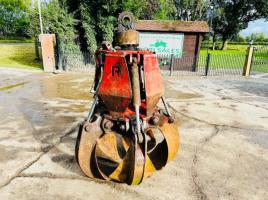 5 TINE SCRAP GRAB TO SUIT MATERIAL HANDLER *VIDEO*