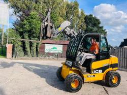 JCB TLT30D 4WD TELETRUCK *YEAR 2015* C/W HYDRAULIC TURN TABLE & TINES *VIDEO*