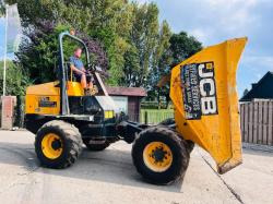 JCB 9TFT 4WD DUMPER *YEAR 2016, 1965 HOURS * C/W ROLE BAR *VIDEO*