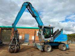 TEREX FUCHS MHL320 SCRAP HANDLER*C/W ROTATING SCRAP GRAB*VIDEO*