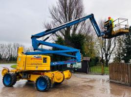 GENIE Z-60/34 4WD RAIL ROAD BOOM LIFT *20.3 METERS, YEAR 2013, 3912 HOURS* VIDEO*