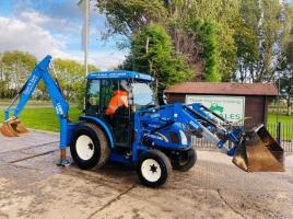 NEW HOLLAND BOOMER 40 4WD TRACTOR *YEAR 2014 , 621 HOURS* C/W REAR JOYSTICKS 