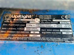 UPRIGHT AB38N ELECTRIC MANLIFT*NEEDS CHARGING*VIDEO*
