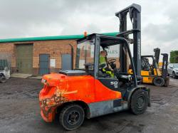 DOOSAN D50C-7 FORKLIFT*3329 HOURS*YEAR 2017*VIDEO*