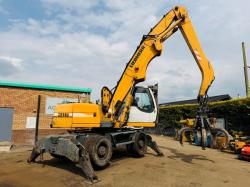 LIEBHERR 316 HRC SCRAP HANDLER*C/W ROTATING SCRAP GRAB*VIDEO*
