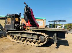 MOROOKA TRACKED DUMPER*C/W FASSI F455XP 7 PUSH OUT CRANE*VIDEO*