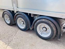 IFOR WILLIAMS TRI-AXLE DROP SIDE TRAILER * YEAR 2022 * C/W LED LIGHTS *VIDEO*