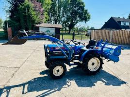ISEKI 155 4WD COMPACT TRACTOR C/W FRONT LOADER & ROTAVATOR 