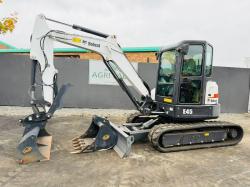 BOBCAT E45 EXCAVATOR *YEAR 2017*ONLY 257 HOURS*C/W HYDRAULIC THUMB*VIDEO*