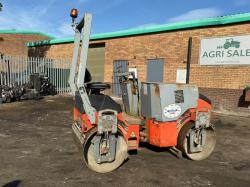 HAMM HD12 DOUBLE DRUM ROLLER *2264 HOURS*C/W ROLL BAR*VIDEO*