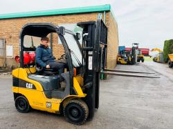 CATERPILLAR GP18N CONTAINER SPEC FORKLIFT*C/W PALLET TINES*VIDEO*