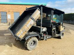 KUBOTA RTV 1140 CPX* C/W HYDRAULIC TIP*YEAR 2014*VIDEO*