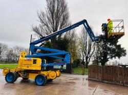 GENIE Z-60/34 4WD RAIL ROAD BOOM LIFT *20.3 METERS, YEAR 2013, 3912 HOURS* VIDEO*