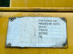 KOMATSU PW130ES-6K 4WD WHEELED EXCAVATOR C/W QUICK HITCH & RAILWAY GEAR *VIDEO*