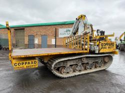 TRACKED FLATBED CARRIER*C/W HIAB CRANE*VIDEO*