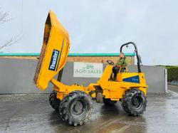 THWAITES 6 TONNE SWIVLE TIP DUMPER*YEAR 2008* ONLY 1453 HOURS*VIDEO*