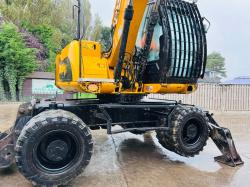 JCB JS130W 4WD WHEELED EXCAVATOR *YEAR 2009* C/W ROTATING SELECTOR GRAB *VIDEO*
