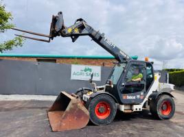 BOBCAT T3071 TELEHANDLER*C/W PALLET TINES AND BUCKET*VIDEO*