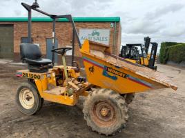 WINGET 2B1500 STRAIGHT TIP DUMPER*C/W ROLL BAR*VIDEO*