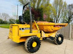 THWAITS ALLDRIVE 4WD SWIVEL TIP DUMPER C/W ROLE BAR *VIDEO*