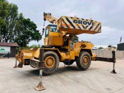 GROVES RT518 4X4 18 TON ROUGH TERRAIN CRANE C/W CATERPILLAR ENGINE *VIDEO*