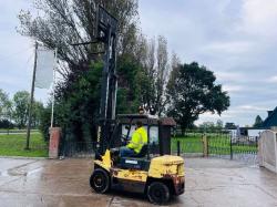 HYSTER 2.5 CONTAINER SPEC DIESEL FORK LIFT C/W SIDE SHIFT & ISUZU ENGINE *VIDEO*