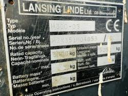 LINDE H30D-03 FORKLIFT*C/W PERKINS ENGINE*VIDEO*